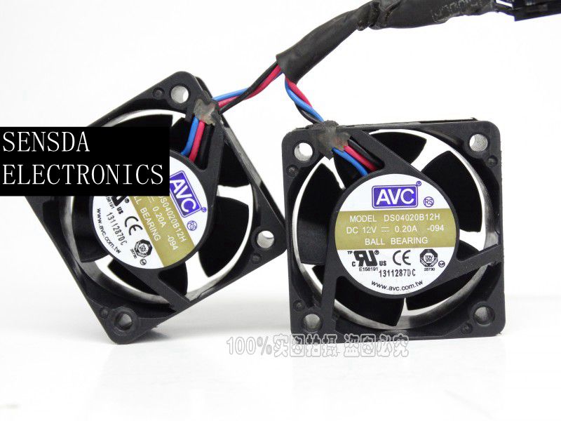 AVC 4CM 40x40x20 12V 0.20A 3  1U  ġ ҿ, DS04020B12H